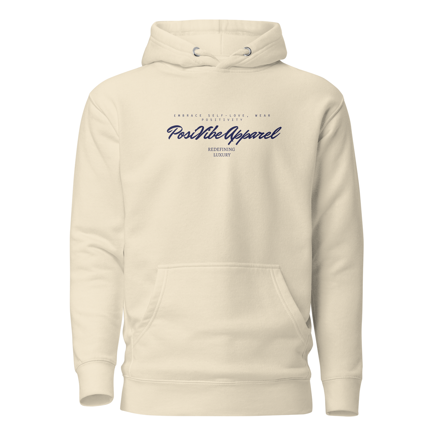 PosiVibe Redefining Luxury- Premium Hoodie (Navy Blue)