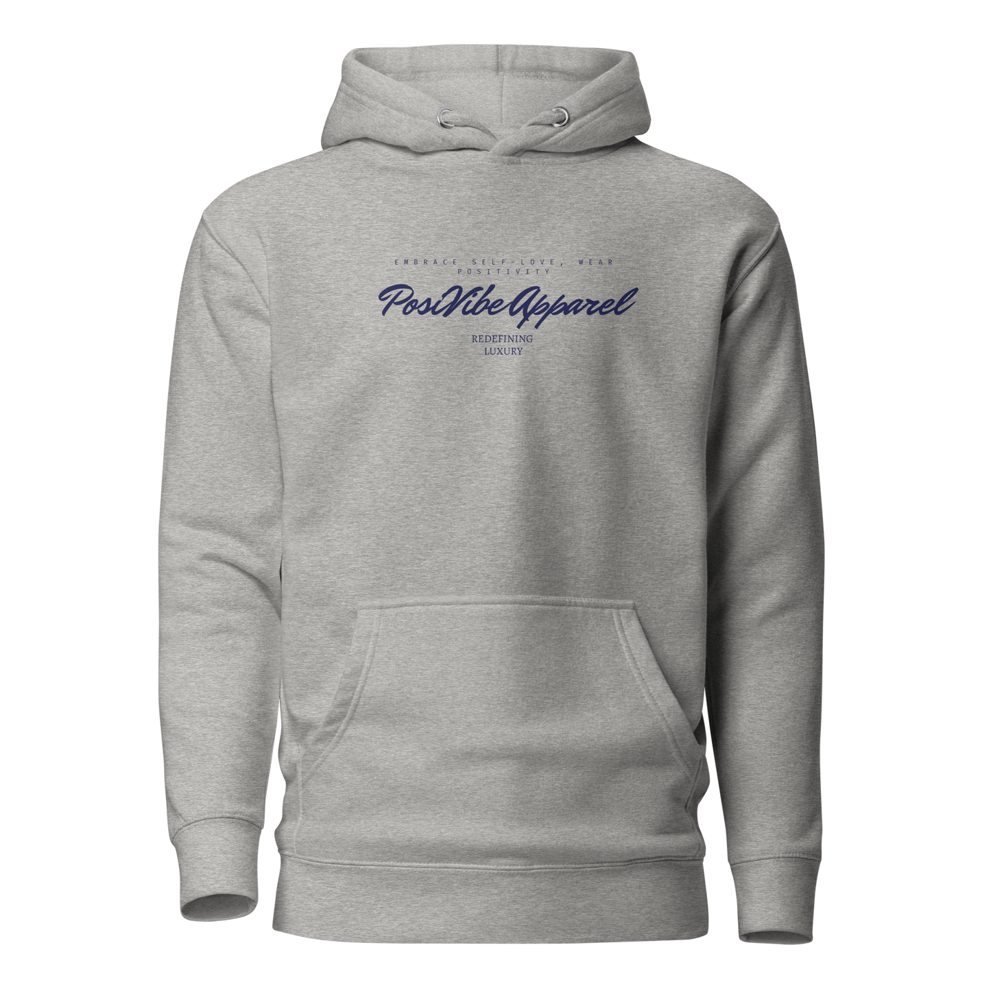 PosiVibe Redefining Luxury- Premium Hoodie (Navy Blue)