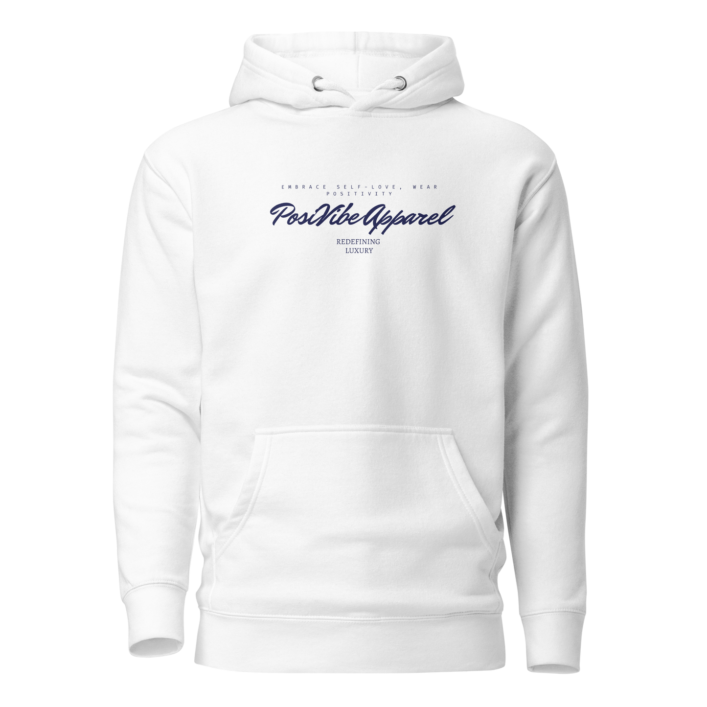 PosiVibe Redefining Luxury- Premium Hoodie (Navy Blue)